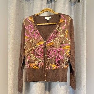 Talbots Silk Cardigan, Size L Excellent never worn condition.